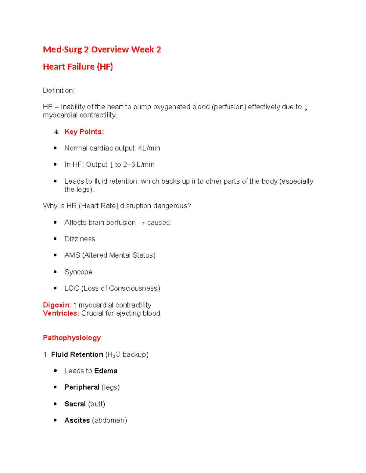 Heart Failure (HF) Overview: Key Concepts and Management Strategies ...