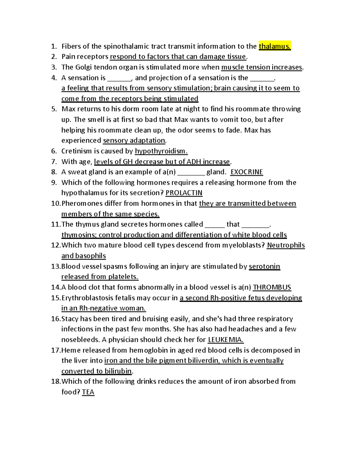 Final Review Notes for Biology 101: Key Concepts and Terms - Studocu