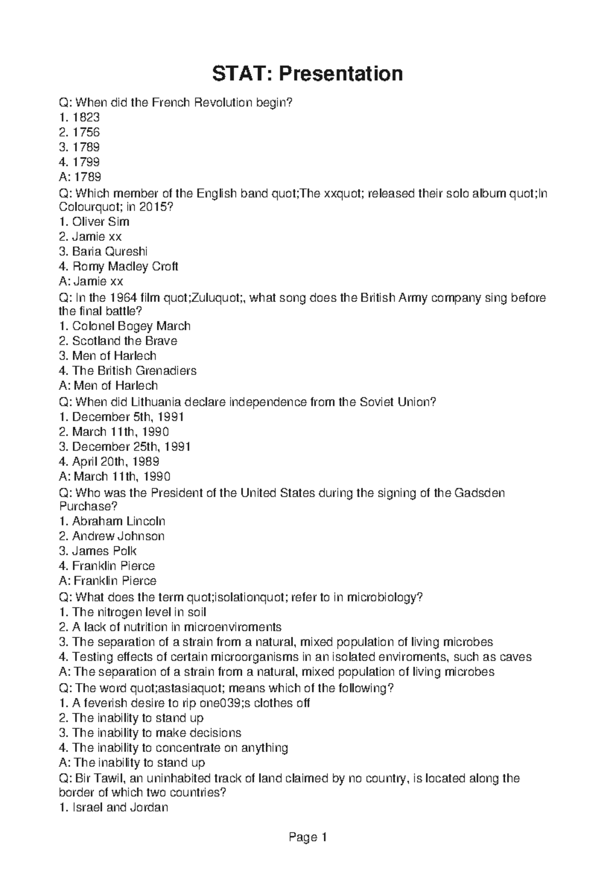 STAT328-Sheet-6 - STAT328-demo-2 - STAT: Presentation Q: When did the ...