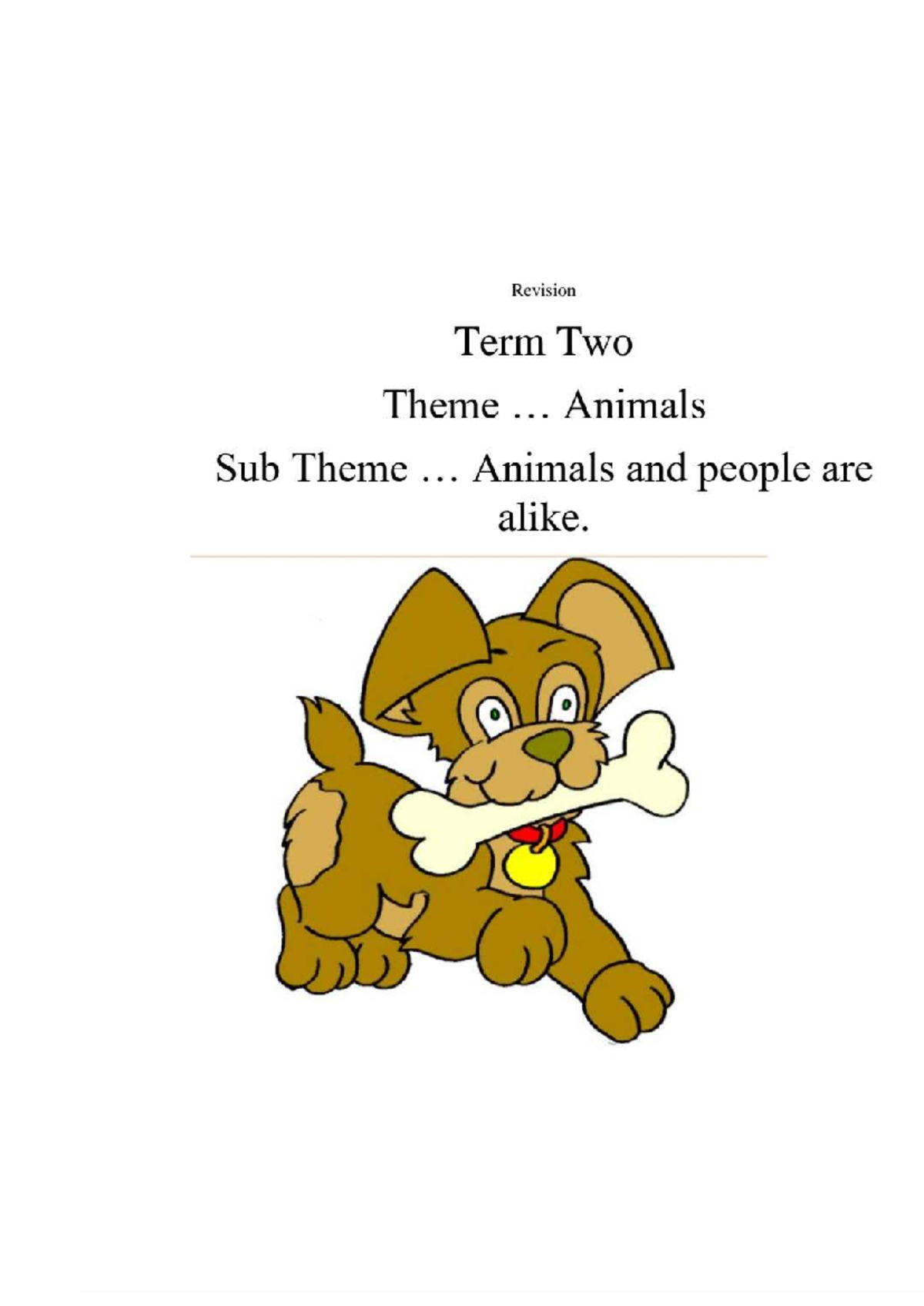 Lesson Plans - Term Two: Animals & People (230102) - Studocu
