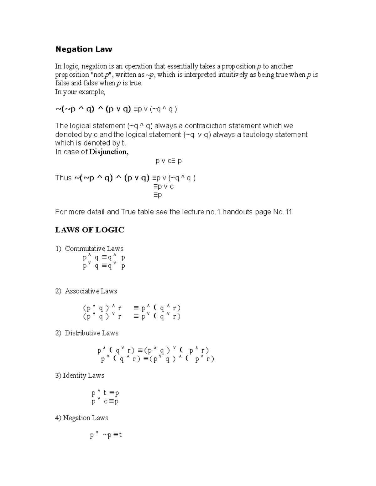 Negation Law Chương 2_Lý thuyết sản xuất - chi phí - Lợi nhuận ...