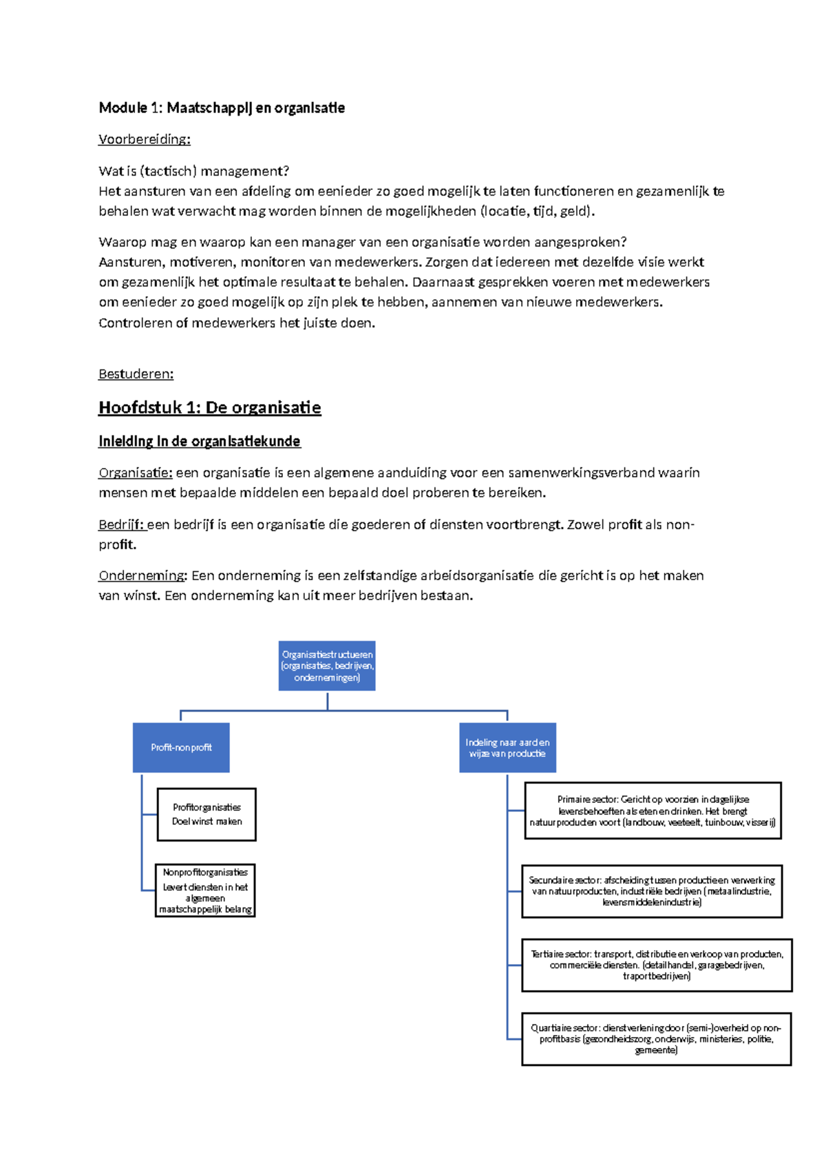 Maatschappij en Organisatie: Een Inleiding in het Management (MO101 ...