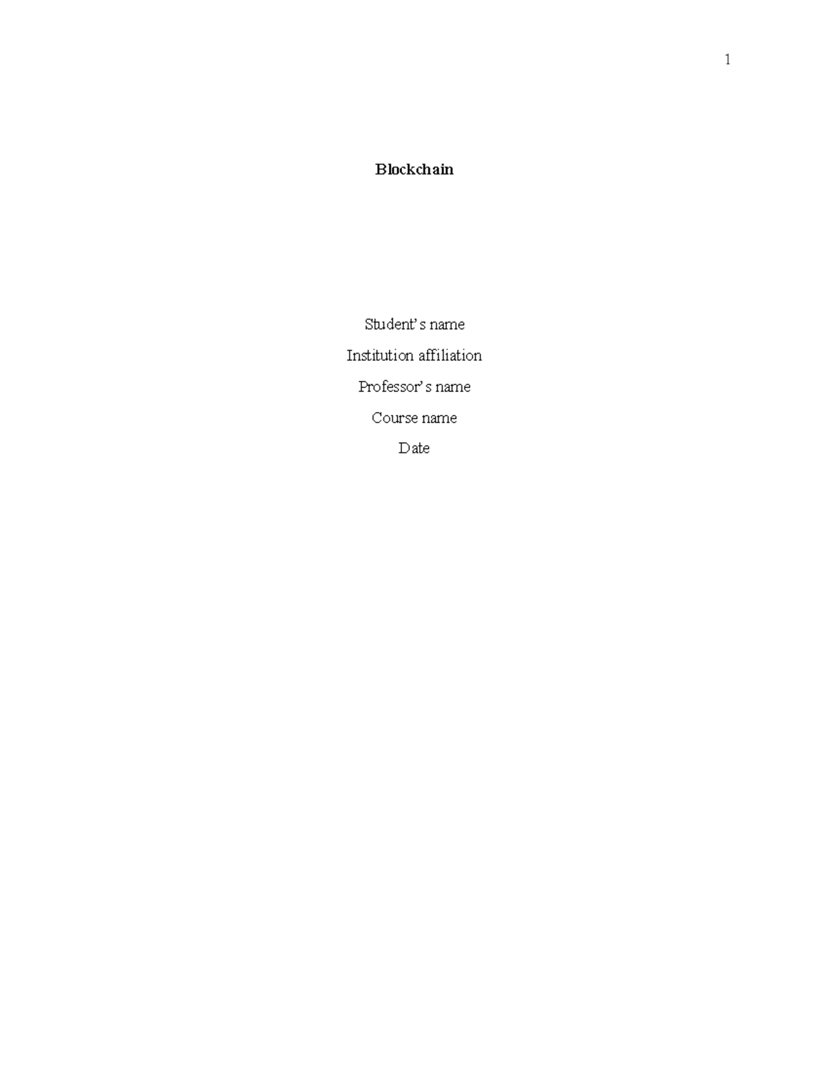 Blockchain Technology Solutions in IT Industry: An Assignment Analysis ...