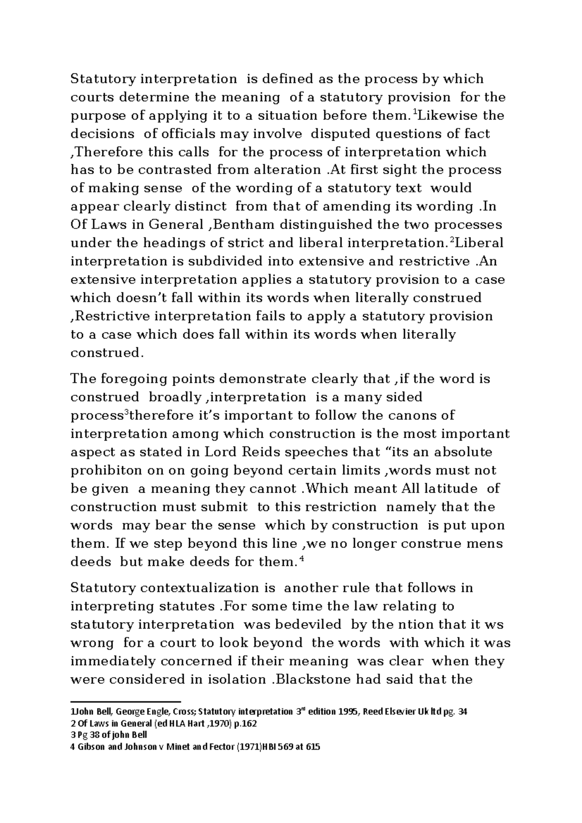 Legal Methods of Statutory Interpretation in Coursewak Law Studies ...