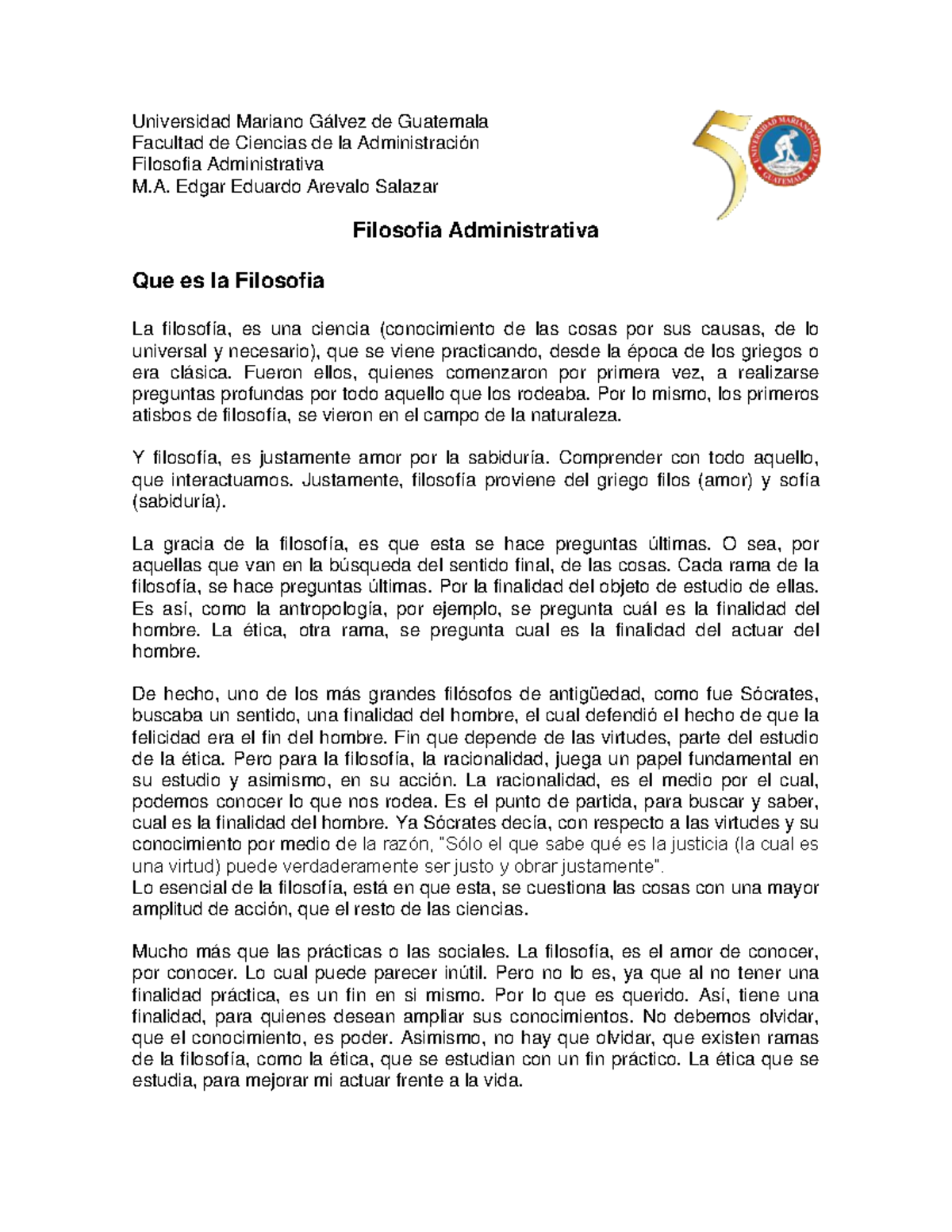 Filosofia+Administrativa+-+Material+1 - Universidad Mariano Gálvez de ...