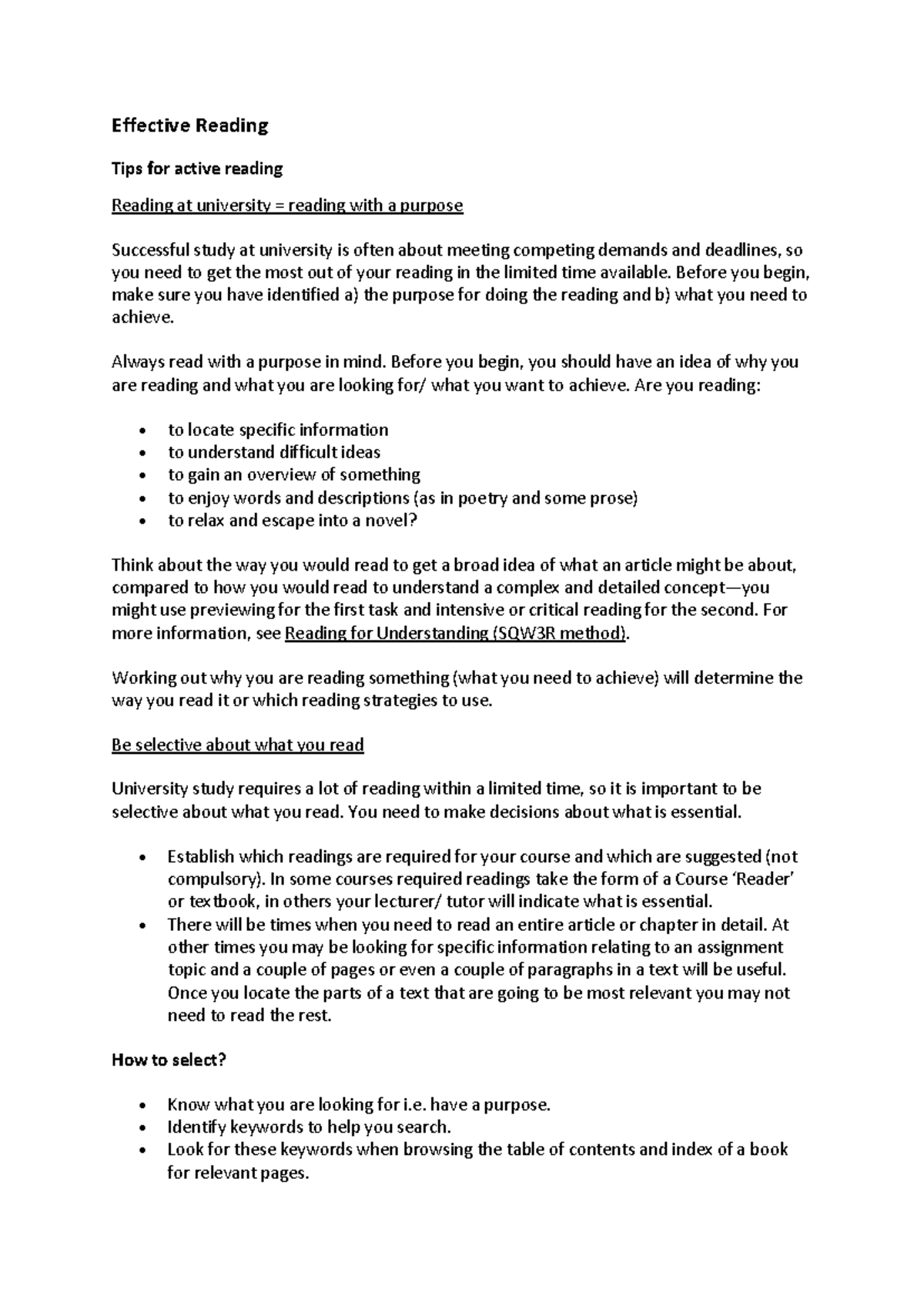 Effective Reading Strategies for University Success - FSFSXVCVDSGF ...