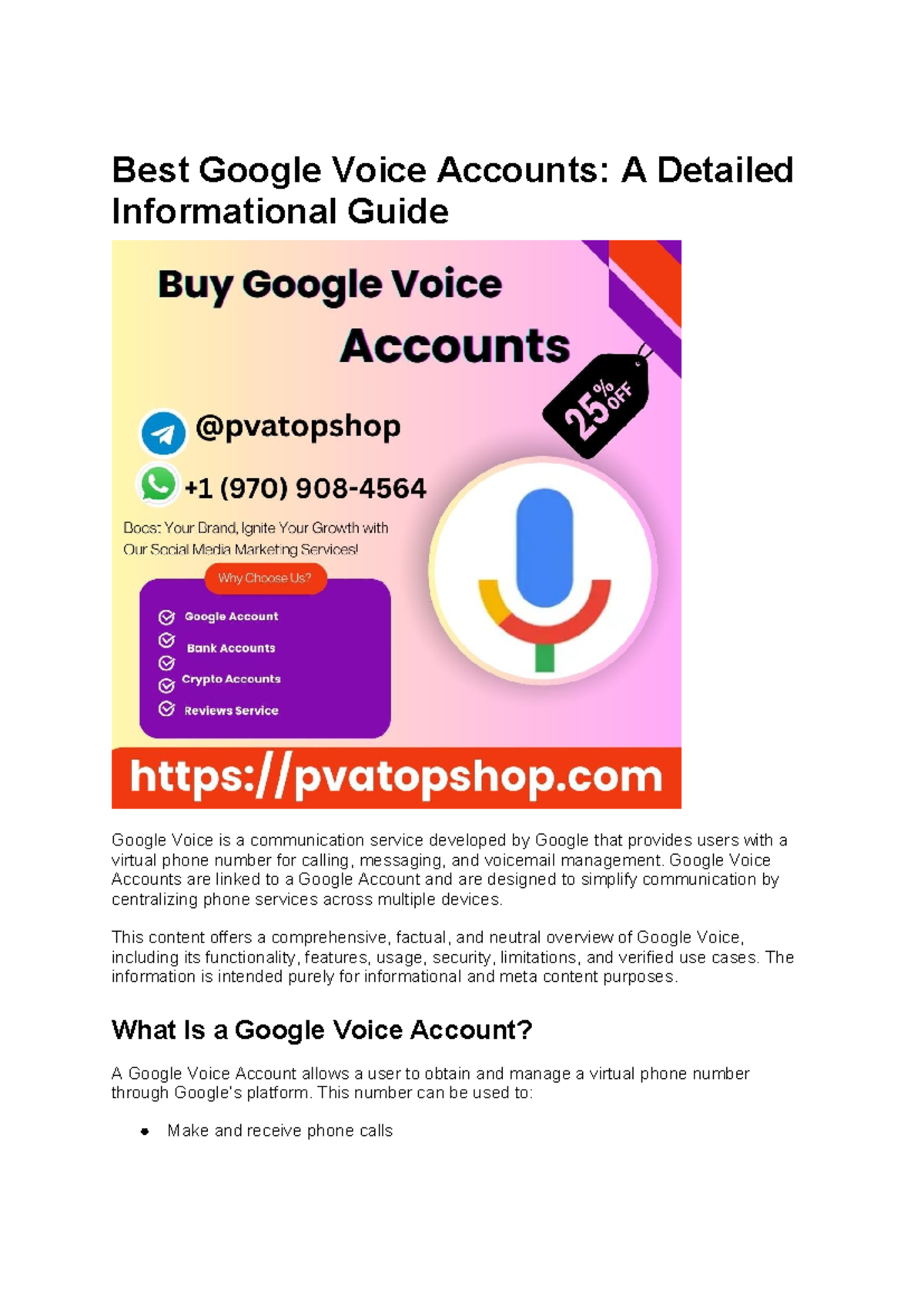 Google Voice Accounts: Comprehensive Guide to Features & Usage - Studocu