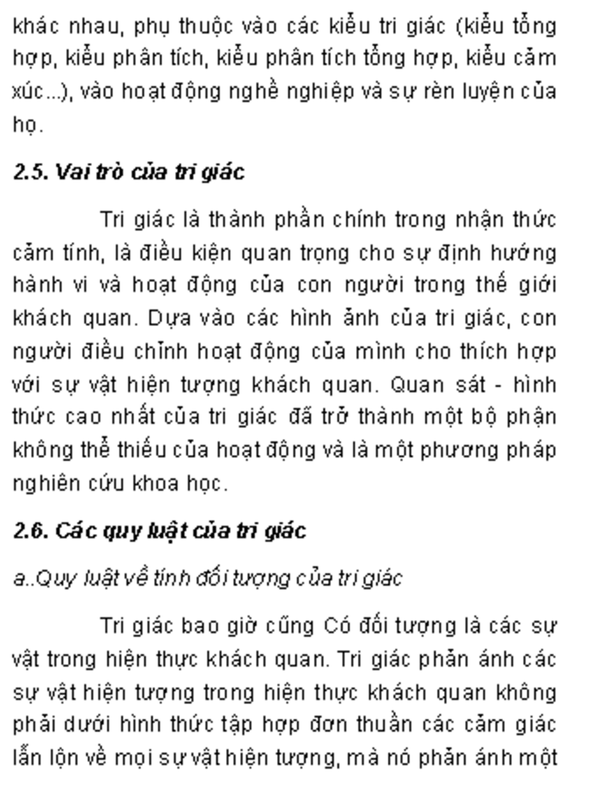 Các quy luật của tri giác trong nhận thức cảm tính - Studocu