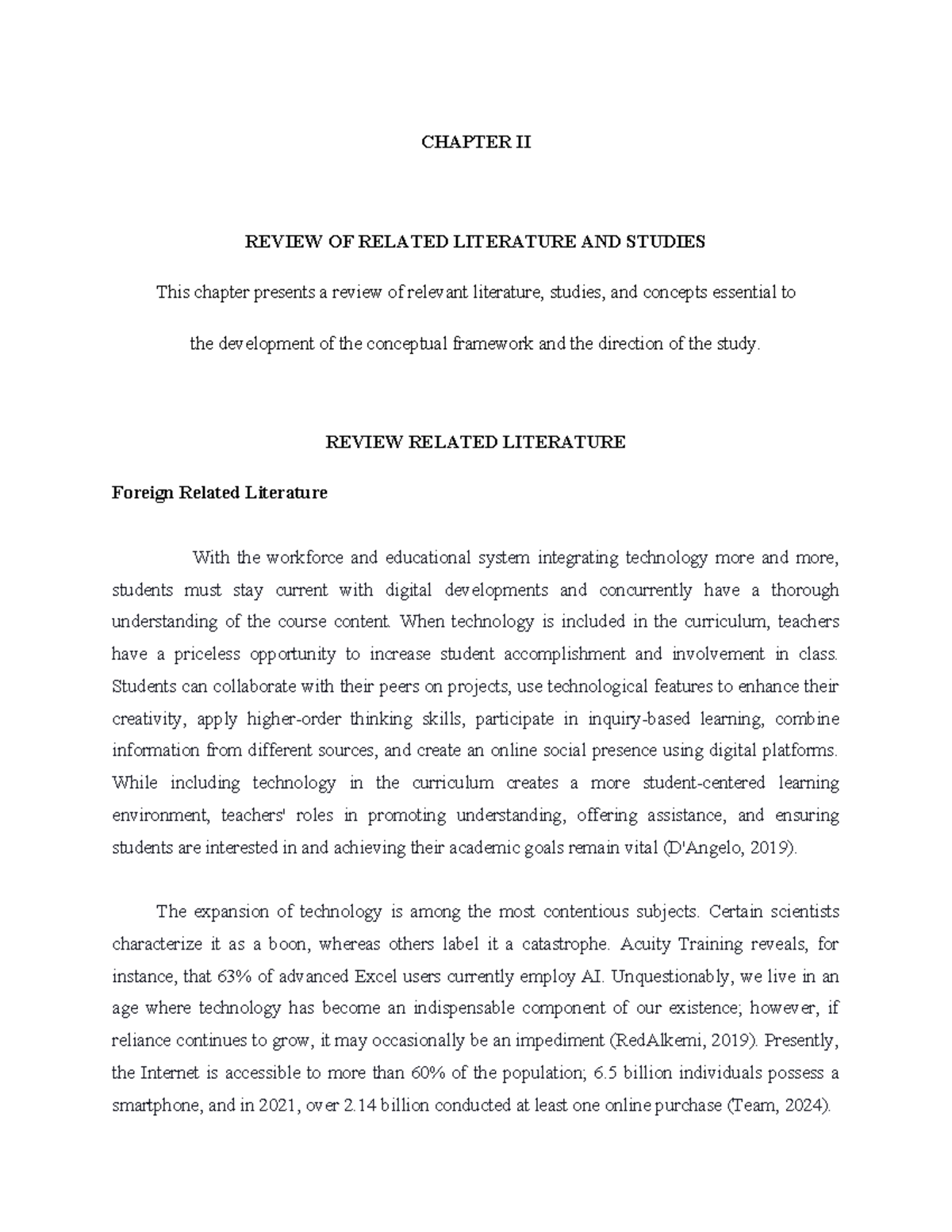 Chapter II - ICT Impact on Education: Literature Review and Studies ...