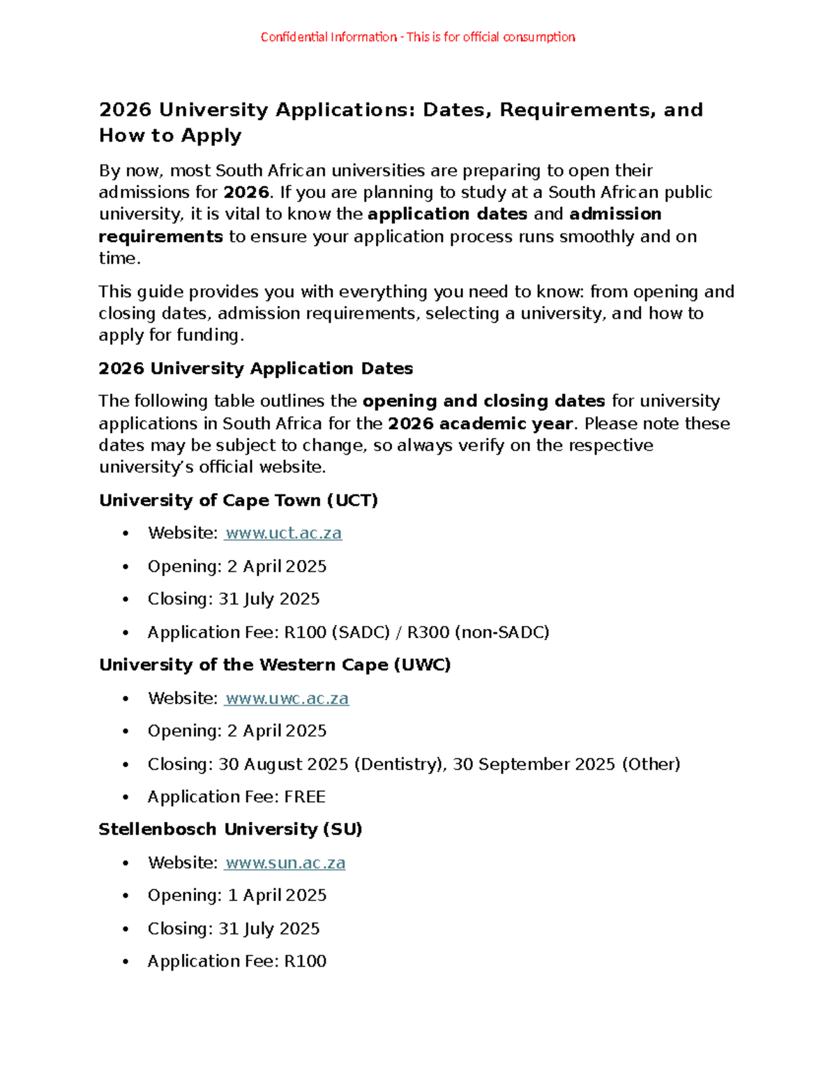 2026 UNIVERSITY APPLICATIONS DATES REQUIREMENTS AND HOW TO APPLY visual data 7