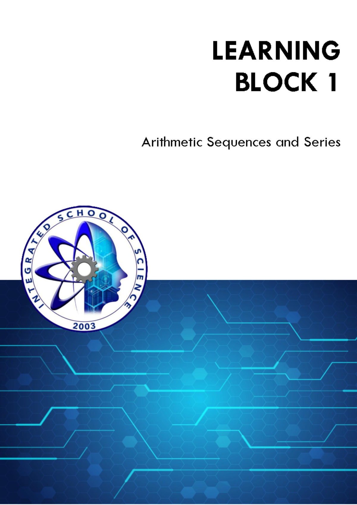 Math Grade 10 Module G10-MATH-Q1-BN1: Arithmetic Sequences & Series ...