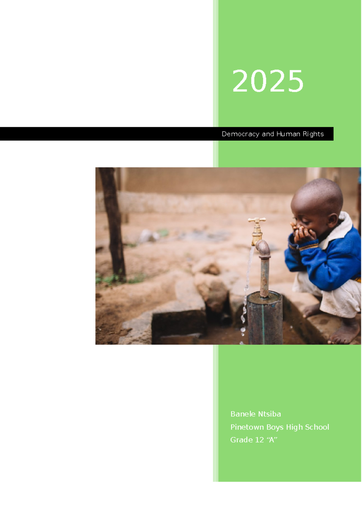 Grade 12 LO Project 1: Access to Clean Water as a Human Right - Studocu