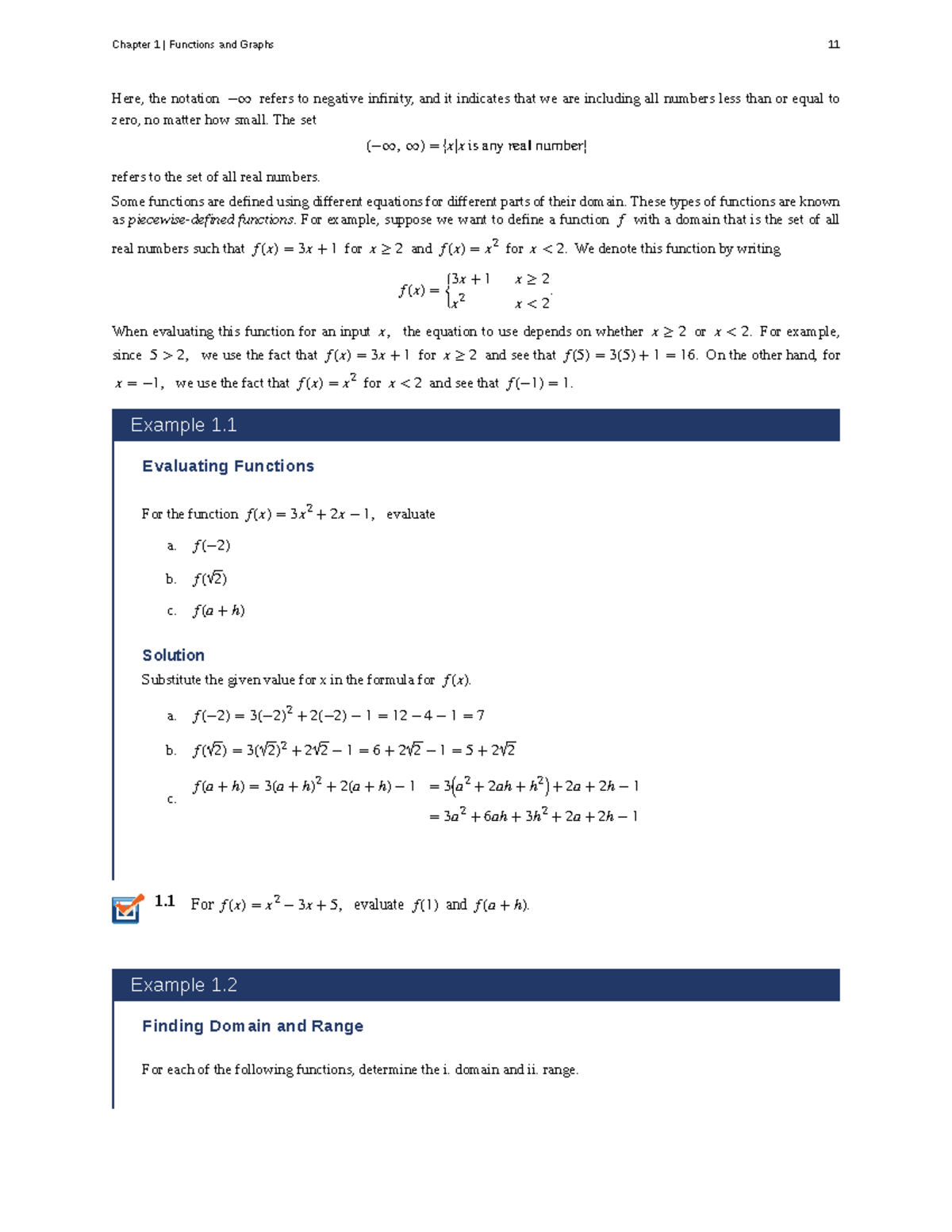 Chapter 1: Functions and Graphs - Calculus Volume 1 (Part 10) - Studocu