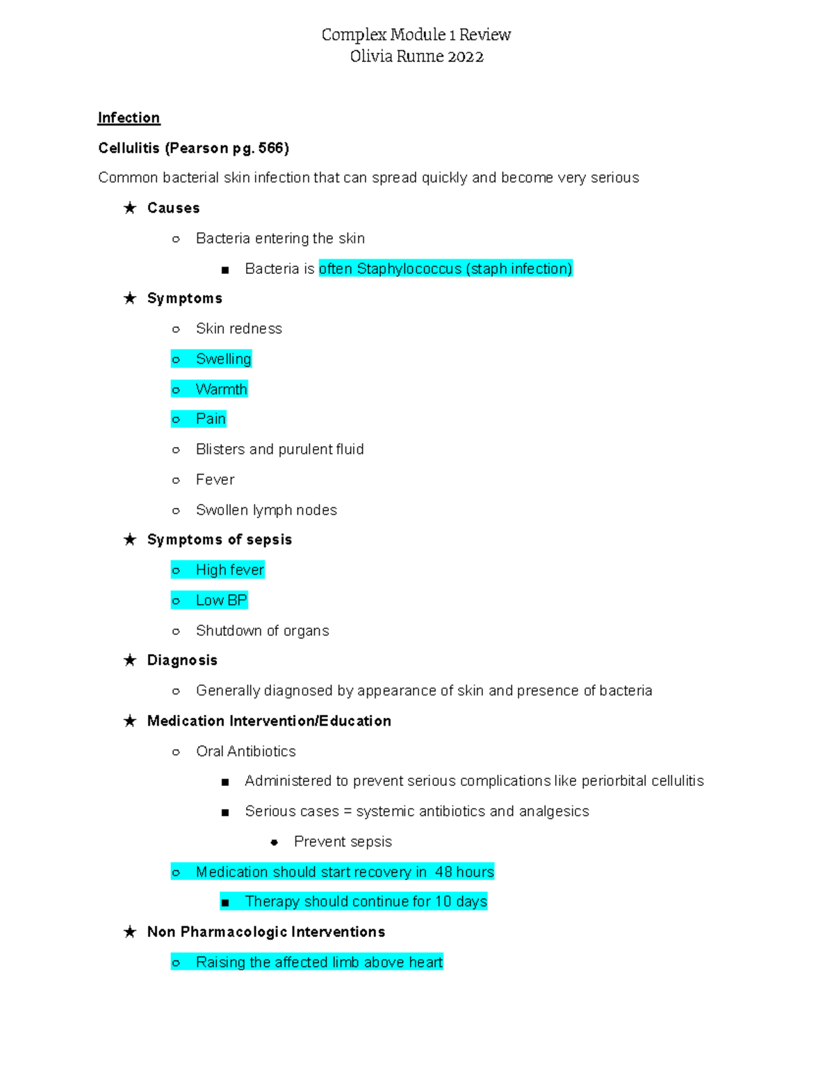 final-exam-complex-module-1-review-notes-on-infection-fluid