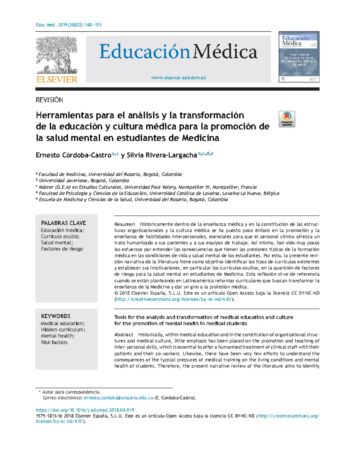 Calidad del Sueño y Salud Mental en Estudiantes de Medicina en Perú ...