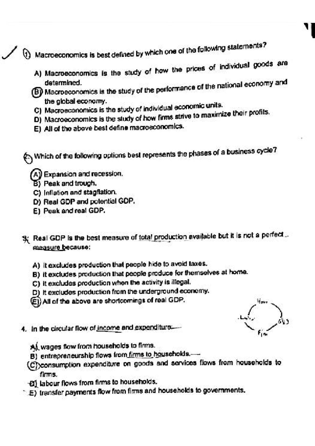 ECON 102: Practice Questions for Test 1 Review - Studocu