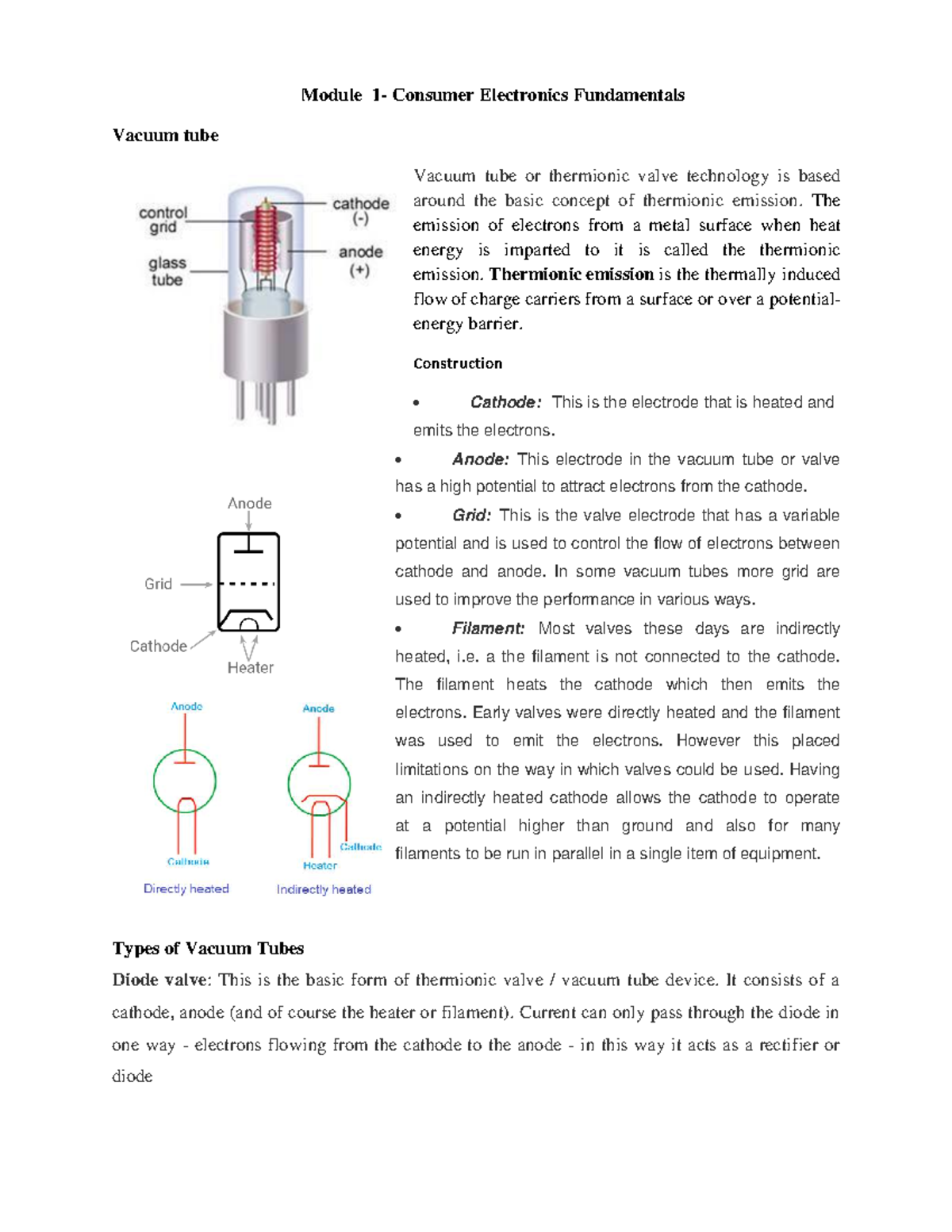 Contemporary Electronics Fundamentals: Vacuum Tube & Microprocessor ...