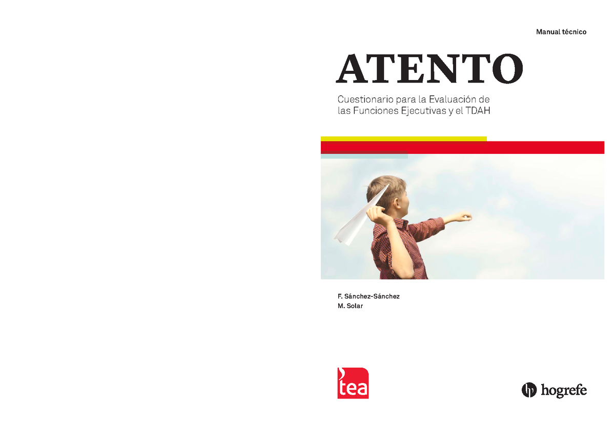 Manual Técnico del Cuestionario ATENTO sobre Funciones Ejecutivas y TDAH - Document Preview