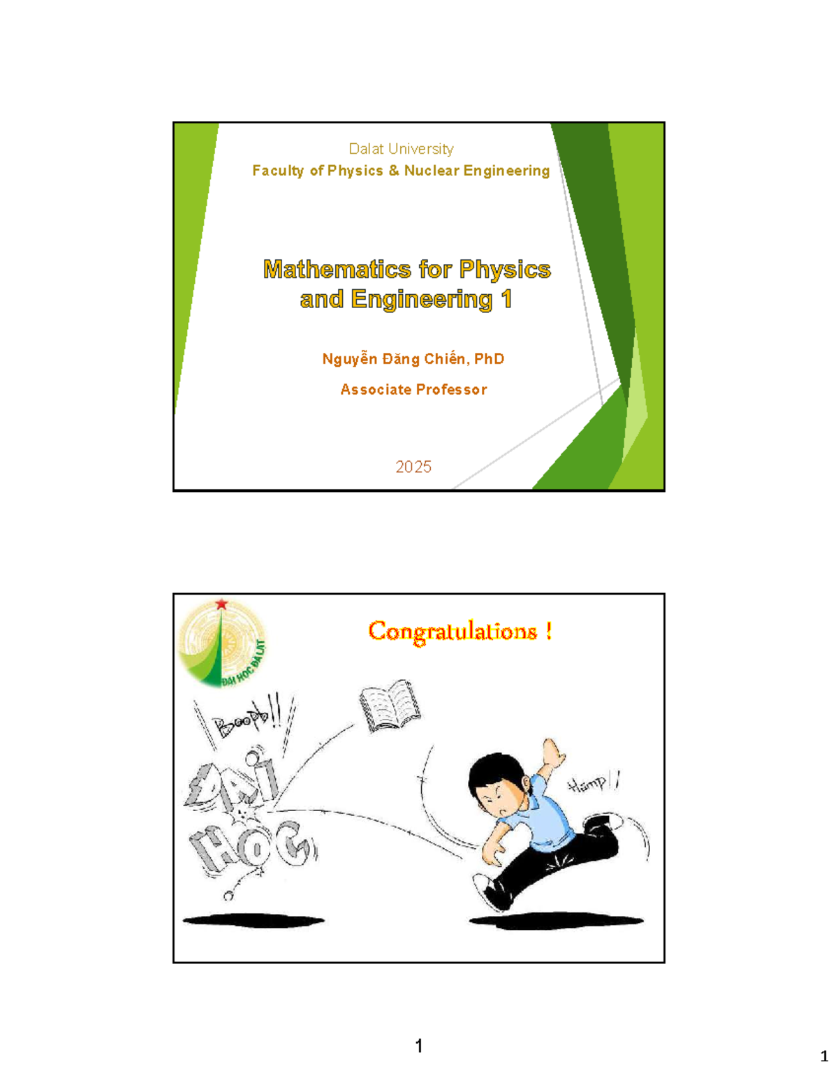 Nuclear Engineering Lecture Notes (ICTK42) - Mathematics for Engineers ...