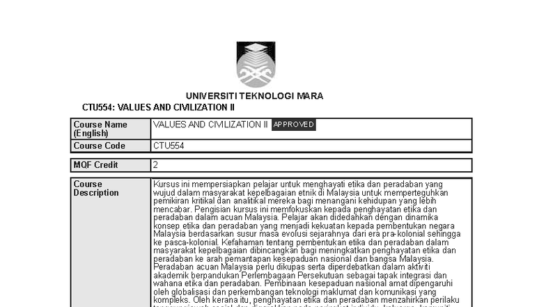 CTU554: Final Exam Notes on Values and Civilization II - Studocu