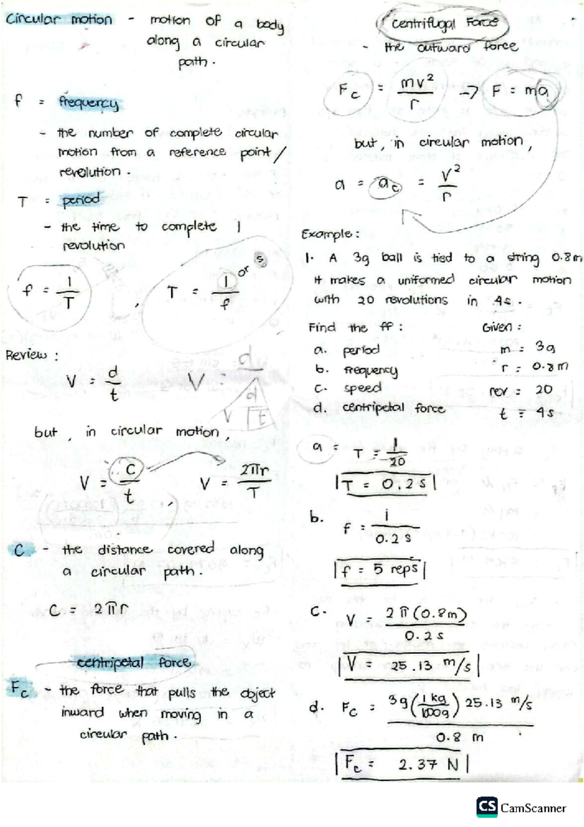 Physics 2ND SEM Q3 - Circular Motion and Thermodynamics Concepts - Studocu