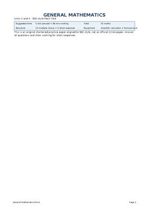 math general - 12 - New South Wales Higher School Certificate - Studocu