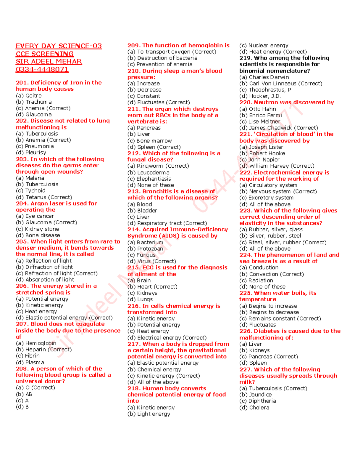EDS-03(2) Final Exam Notes - General Science Study Guide - Studocu