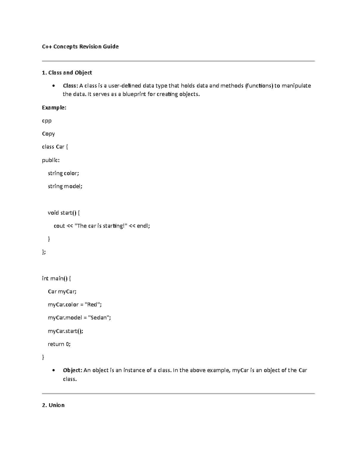Cpp - exams notes about cpp in detail - C++ Concepts Revision Guide ...