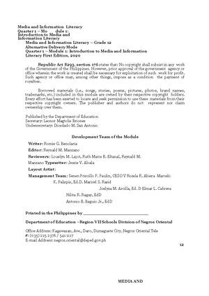 ABM 12: Introduction to the Philosophy of the Human Person - Module 1 ...
