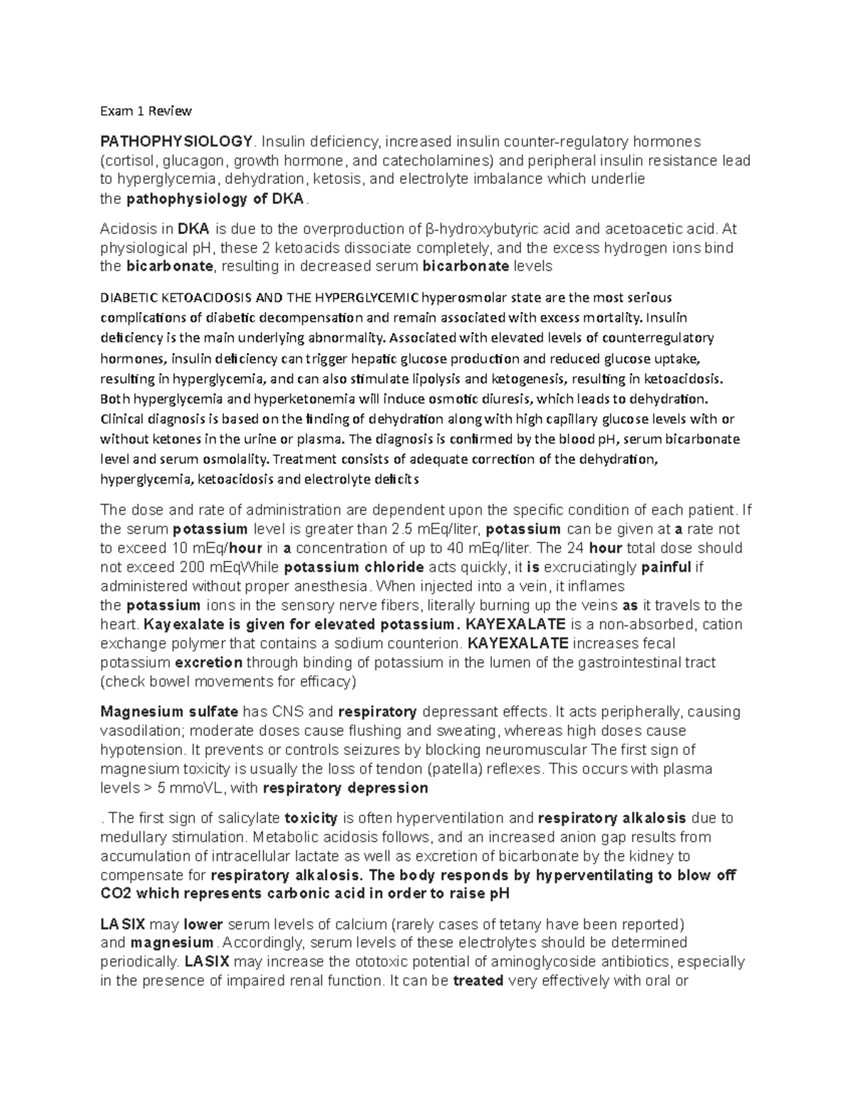 Fall 20 Pharm Exam 1 Comprehensive Review Notes - Studocu