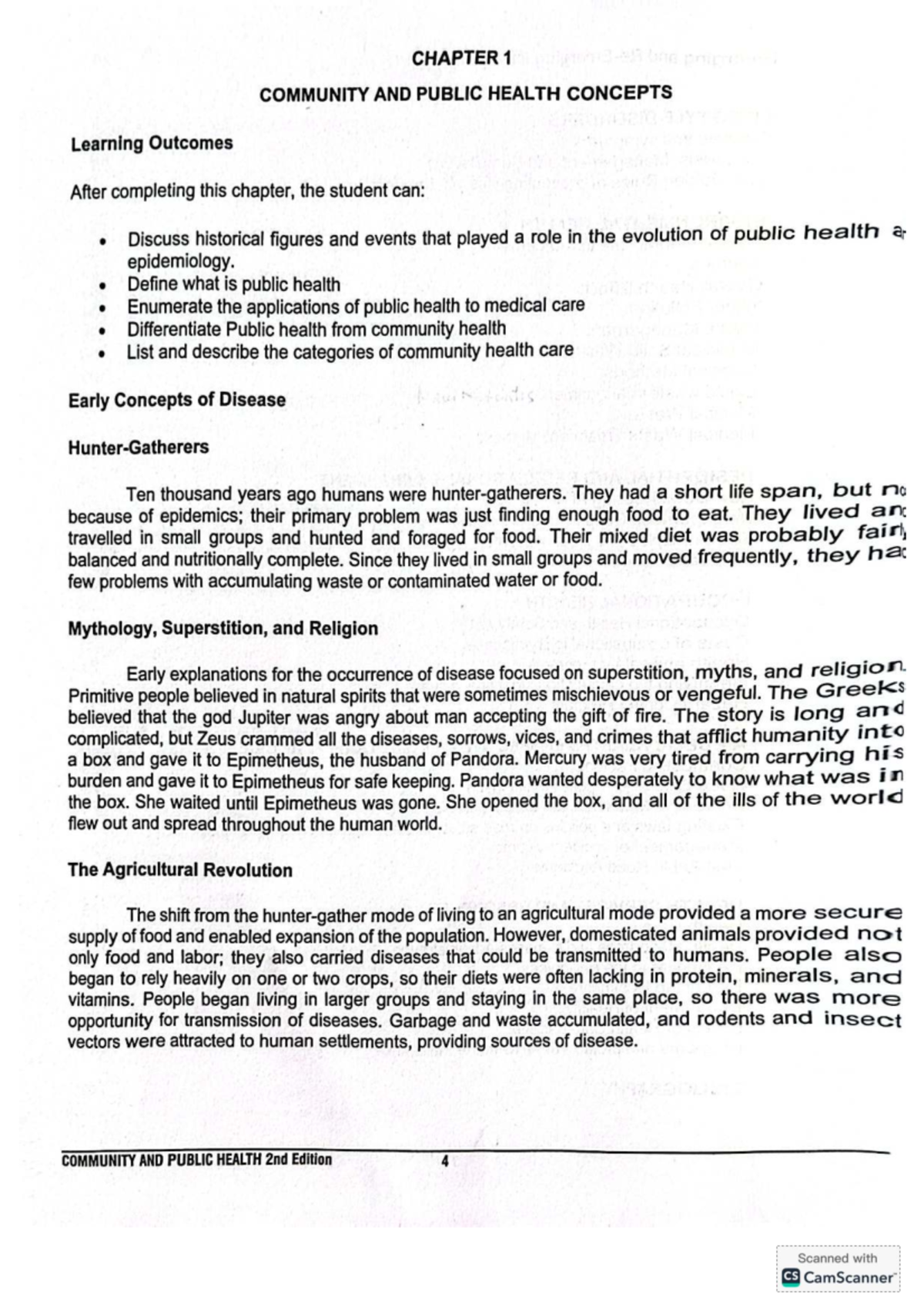 CHAPTER 1: COMMUNITY AND PUBLIC HEALTH CONCEPTS - Overview and Key ...