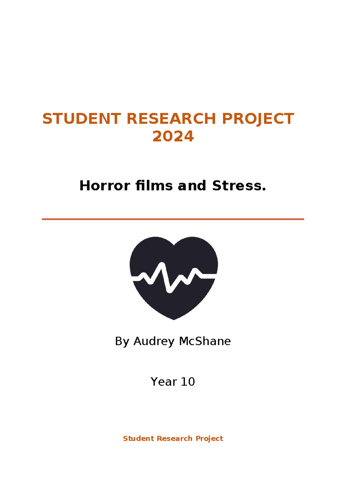 2024 SRP - Student Science Research project - Measuring heart rate ...