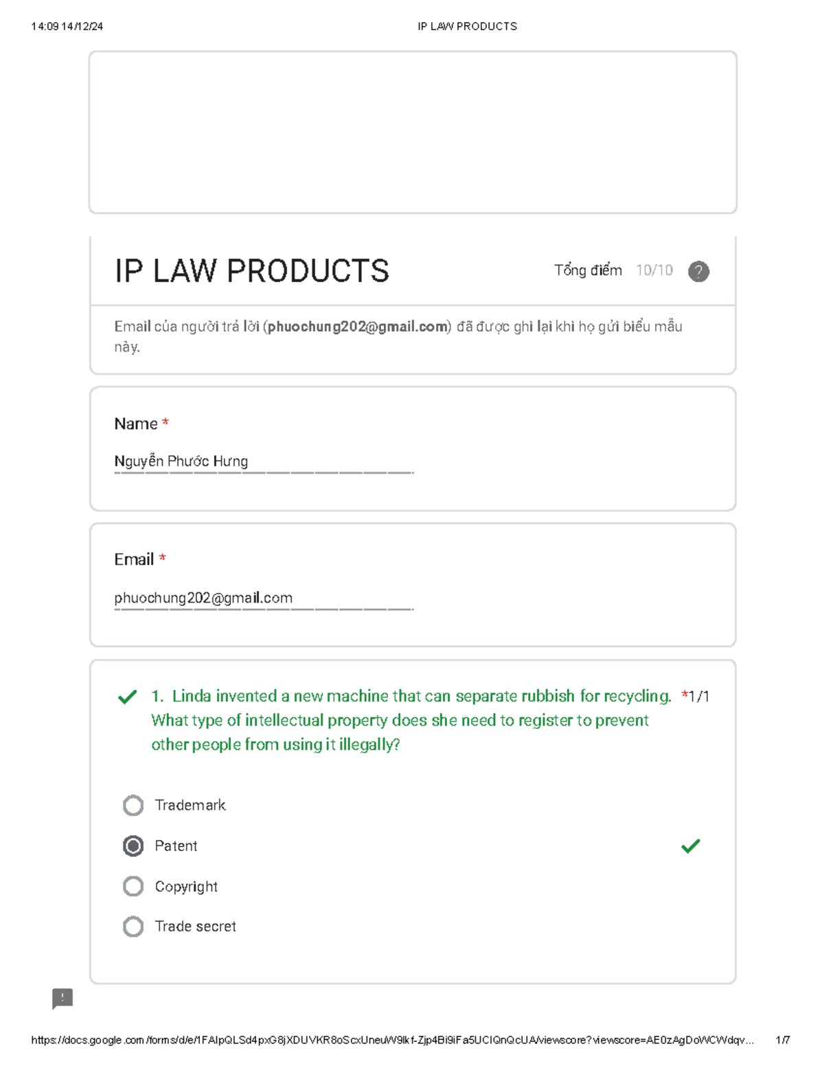 IP LAW Products - Types of Contracts & IP Registration Examples - Studocu