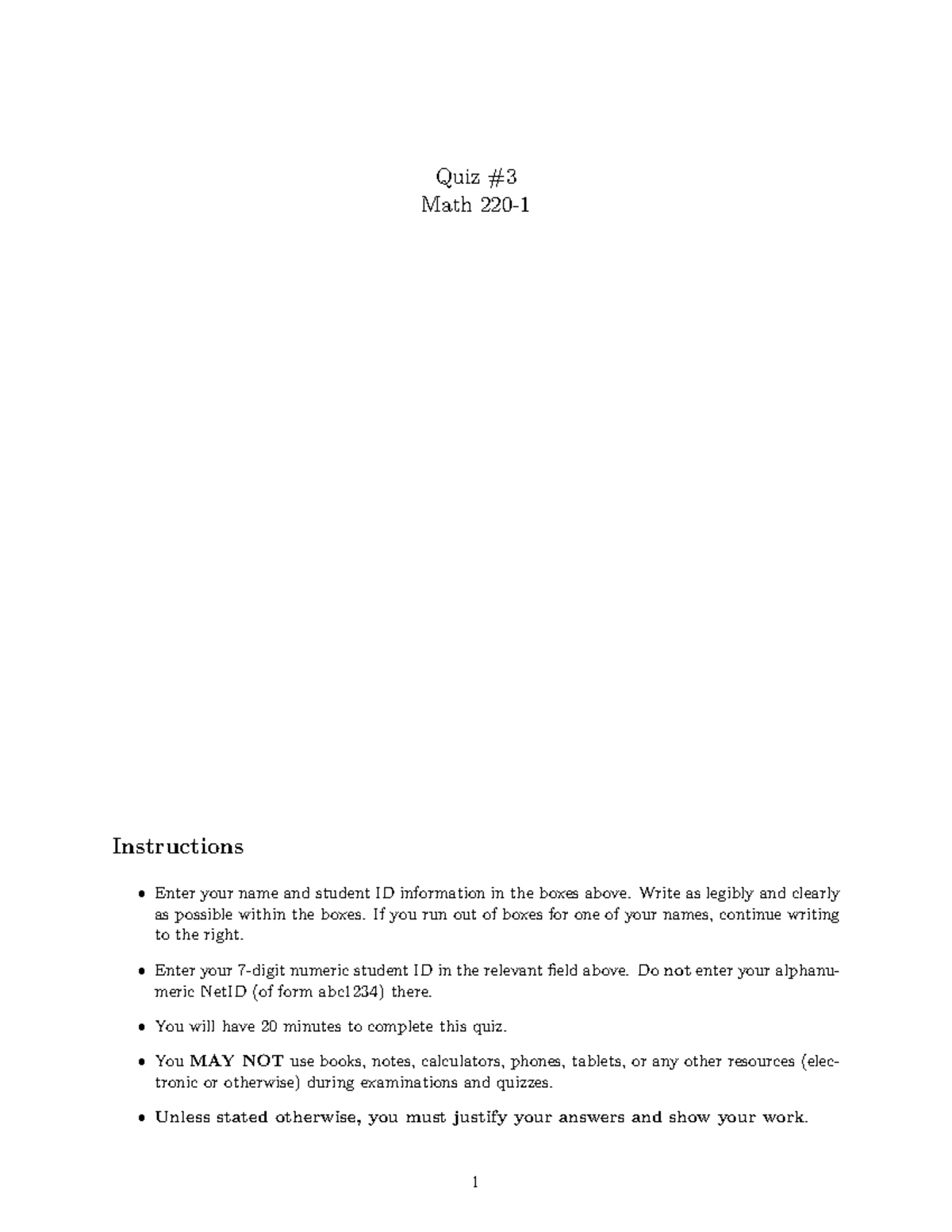 Quiz 3 Solutions: Math Instructions and Problem Solving - Studocu