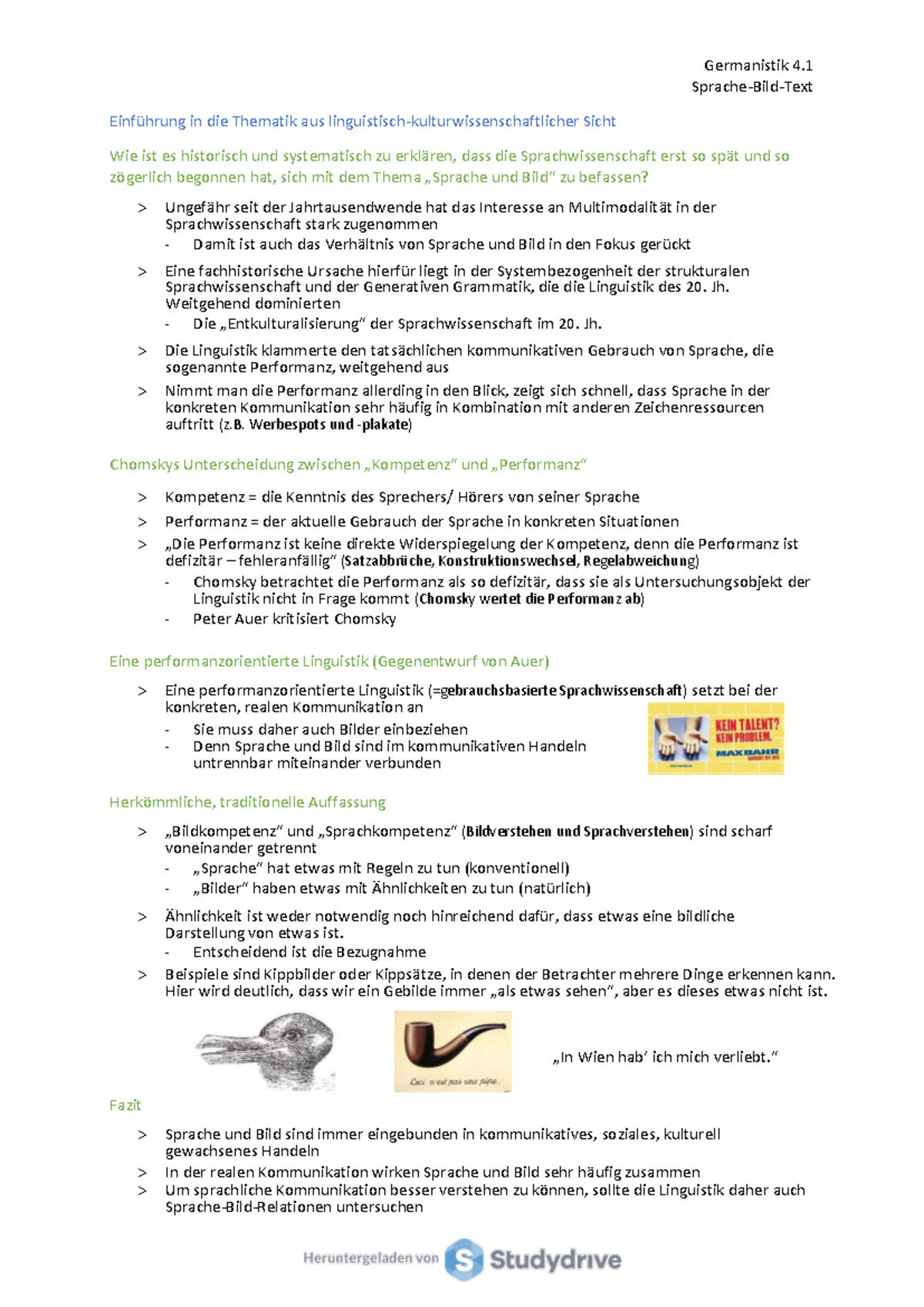 Germanistik 4.1 Multimodalität in der Sprachwissenschaft: Sprache und ...