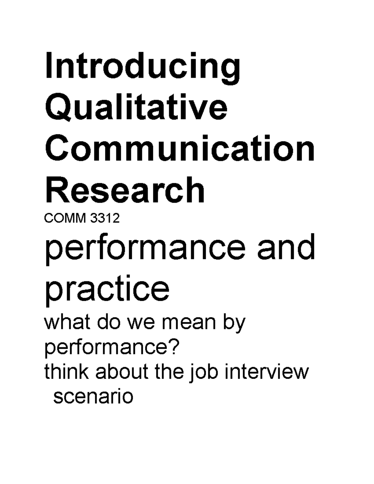 Introducing Qualitative Communication Research - Introducing ...