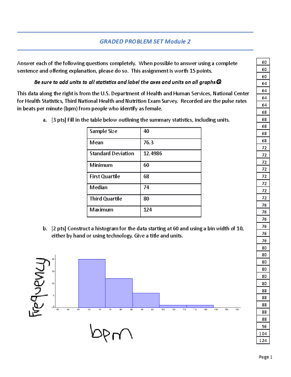 Graded Problem Set Module 1: Experiment Design & Sampling Strategies ...