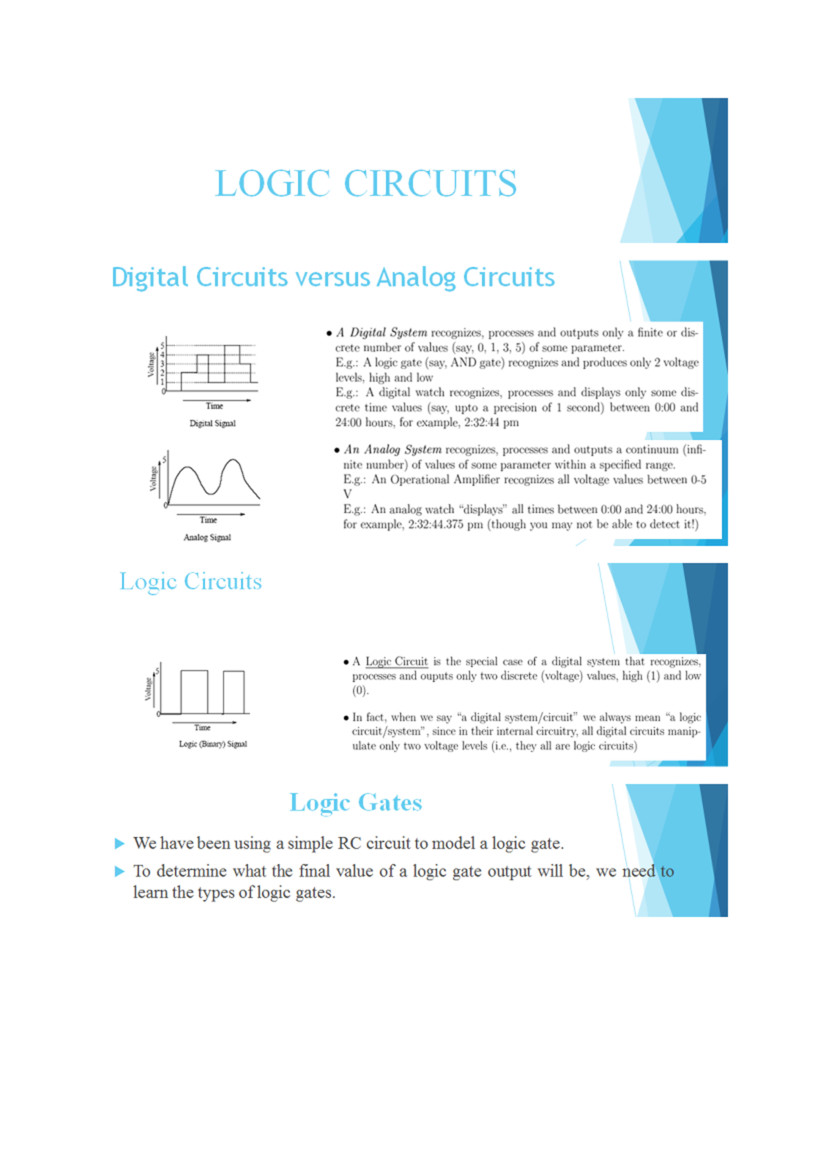 Logic Circuits - II Study Materials and Resources - Studocu