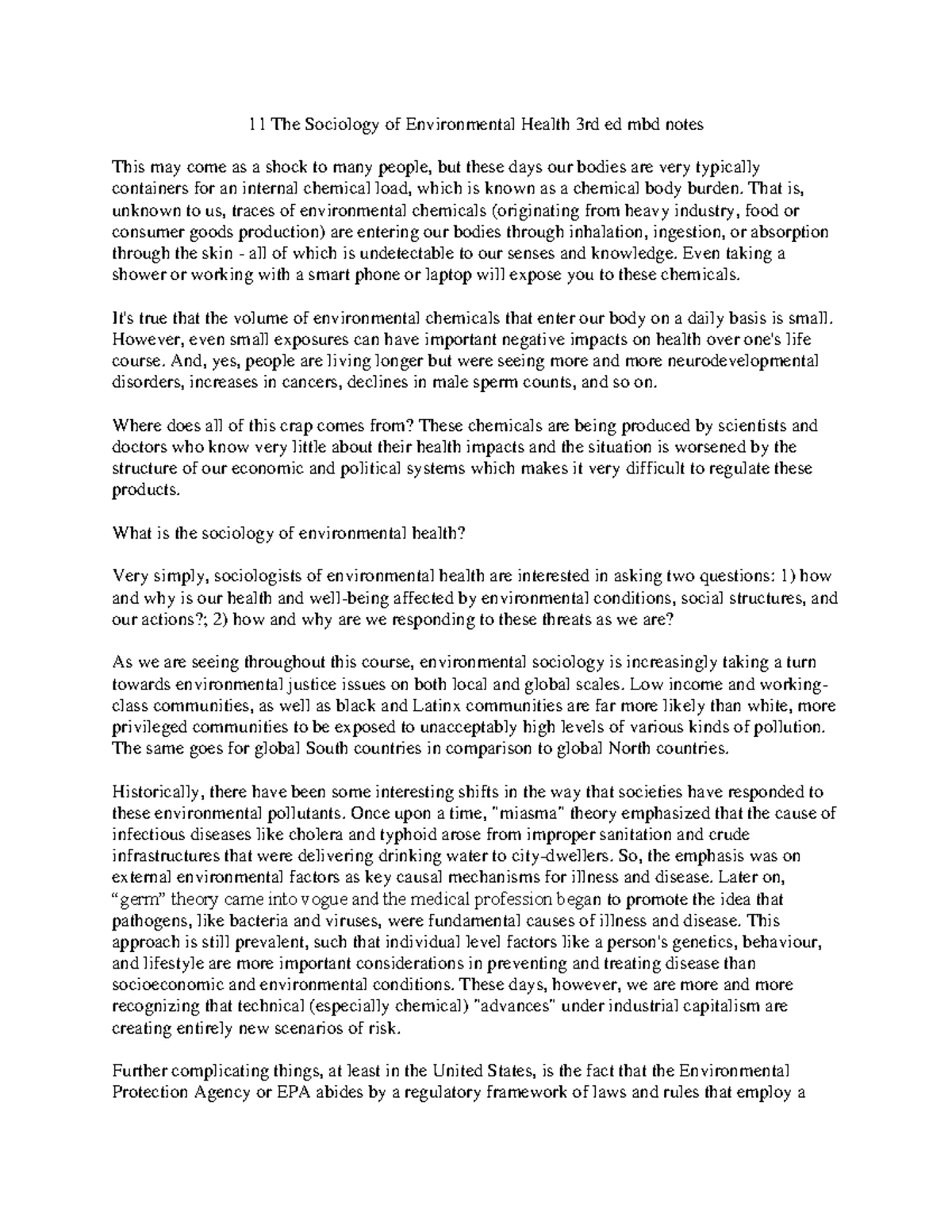 Risk Society Theory: Insights from Environmental Sociology - Studocu