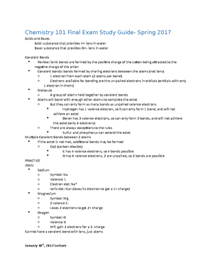 Chem Test 1 Cheat Sheet - exam notes, problems, walkthroughs - Physical ...
