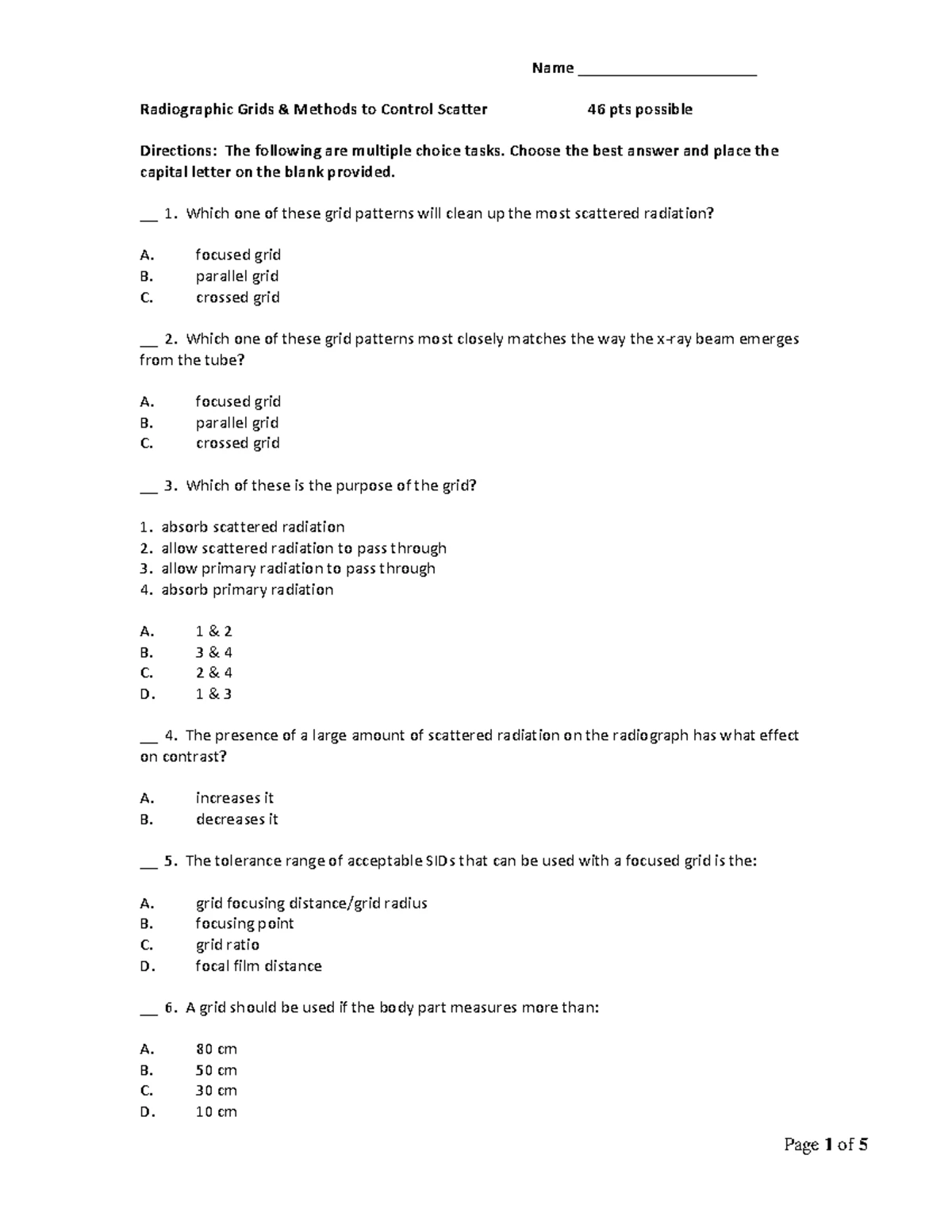 First+math+tech+worksheet and answers. mAs and kVp techniques ...