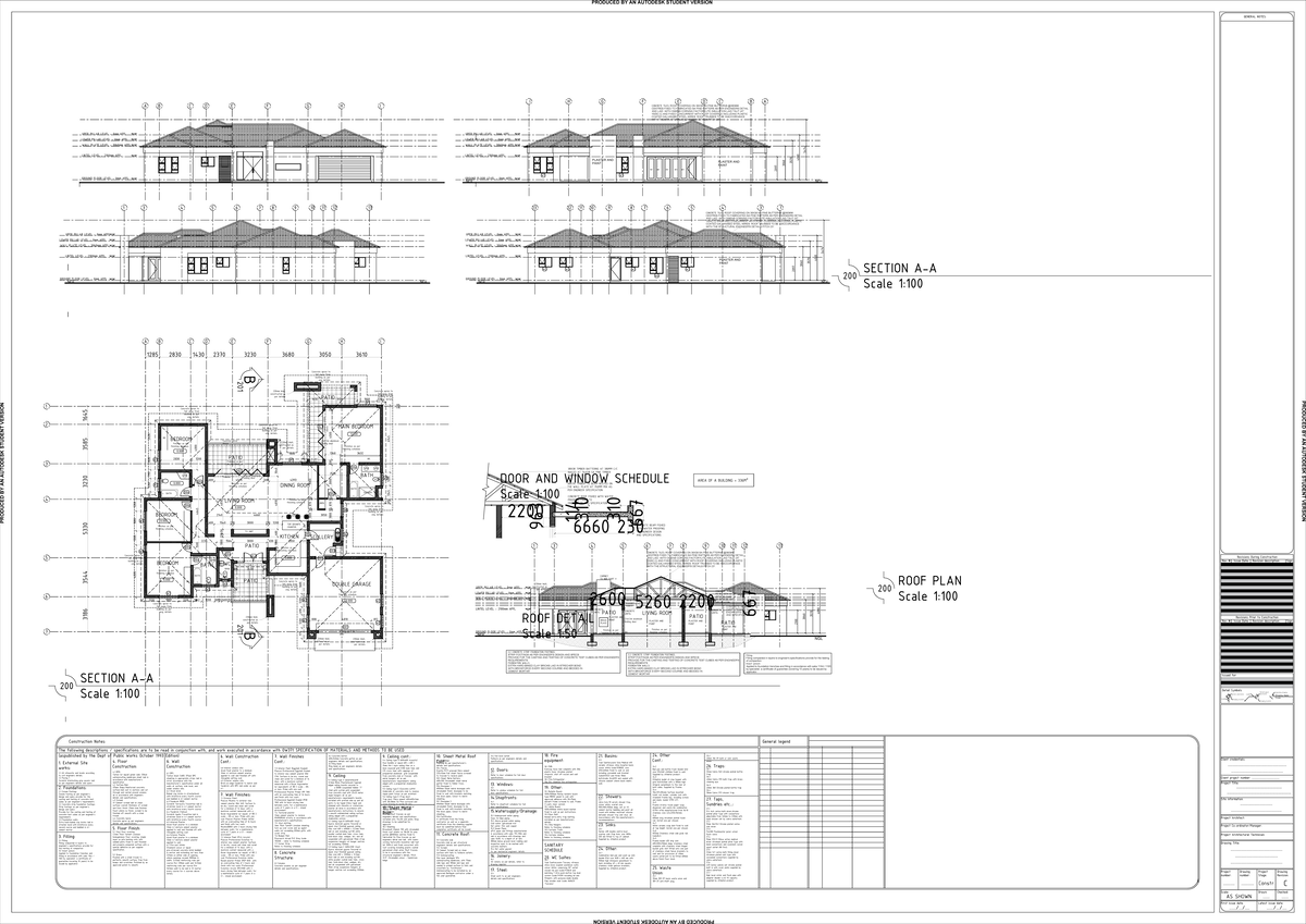 Mathenjwa - Civil Drawing: Concrete Roof and Structural Details - Studocu
