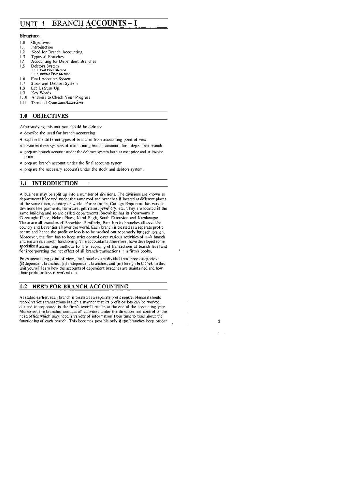 Unit 1 - Summary Notes on Branch Accounting and Its Types - Studocu