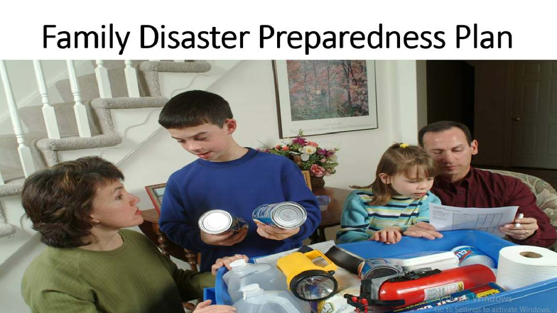 Family Disaster Preparedness Plan Course AMERICAN ETA - Studocu