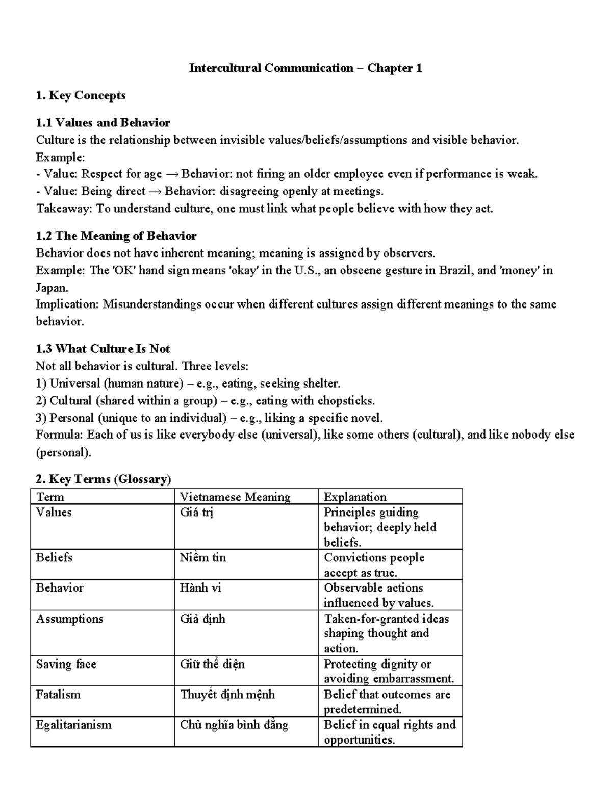 IC Chapter 1: Key Concepts in Intercultural Communication - Studocu