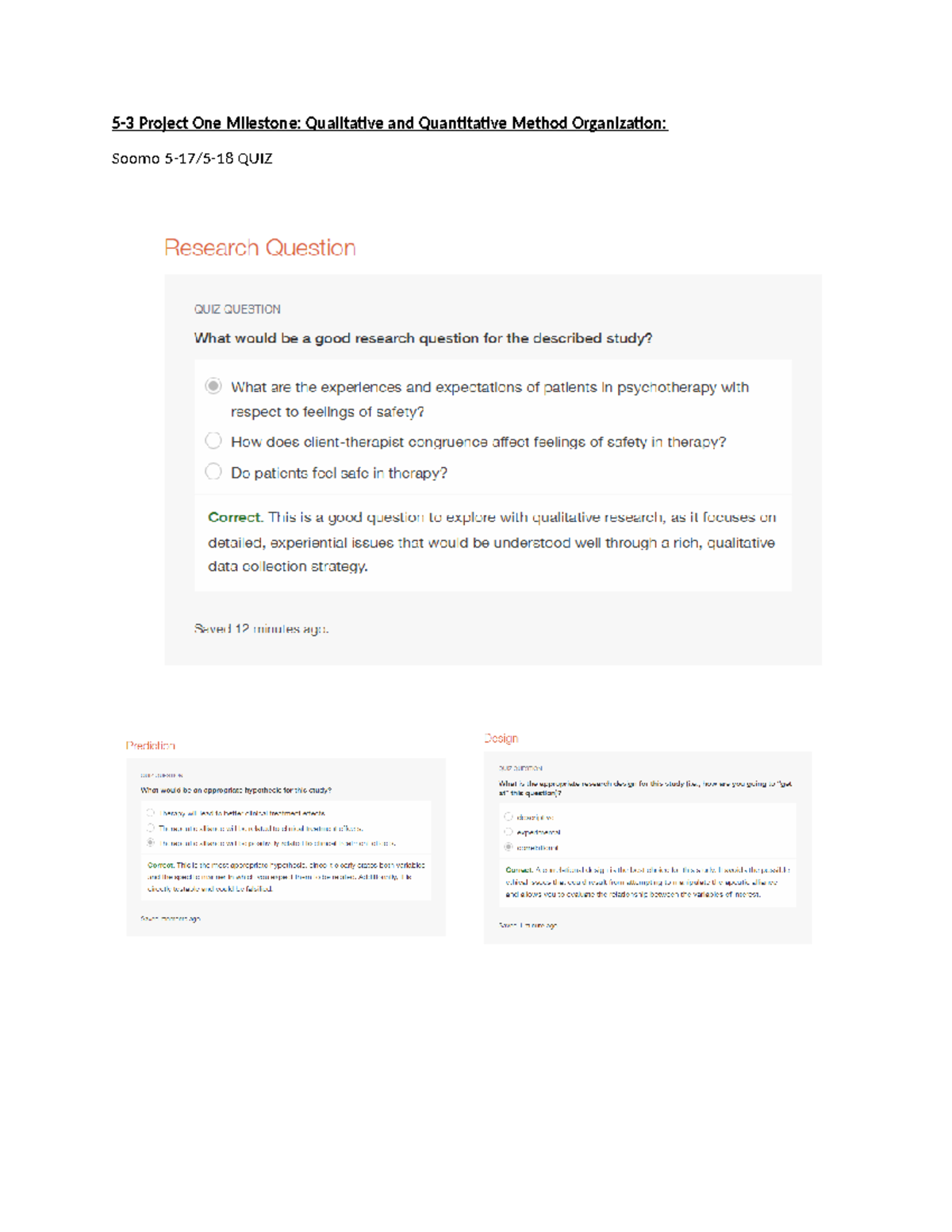 5-3 Project One Milestone: Qualitative and Quantitative Method ...