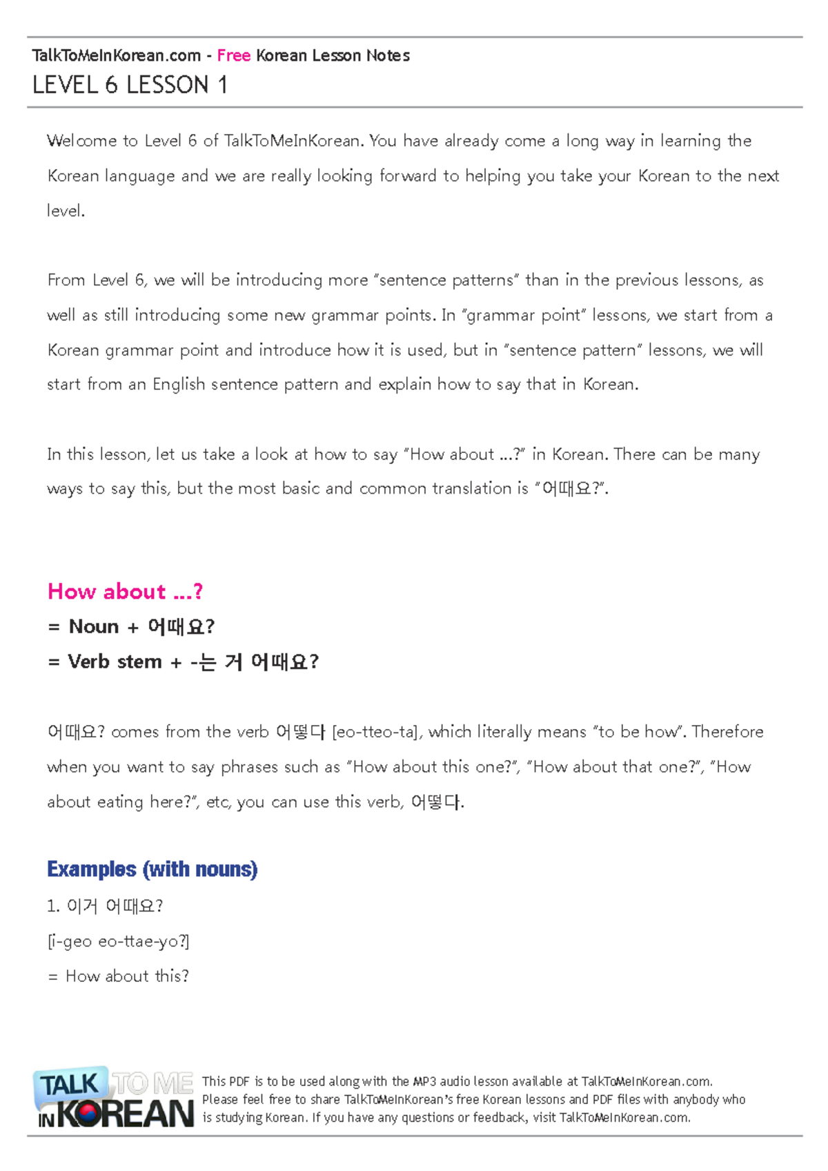 Ttmik Level 6 Workbook: Key Lessons and Grammar Points - Studocu