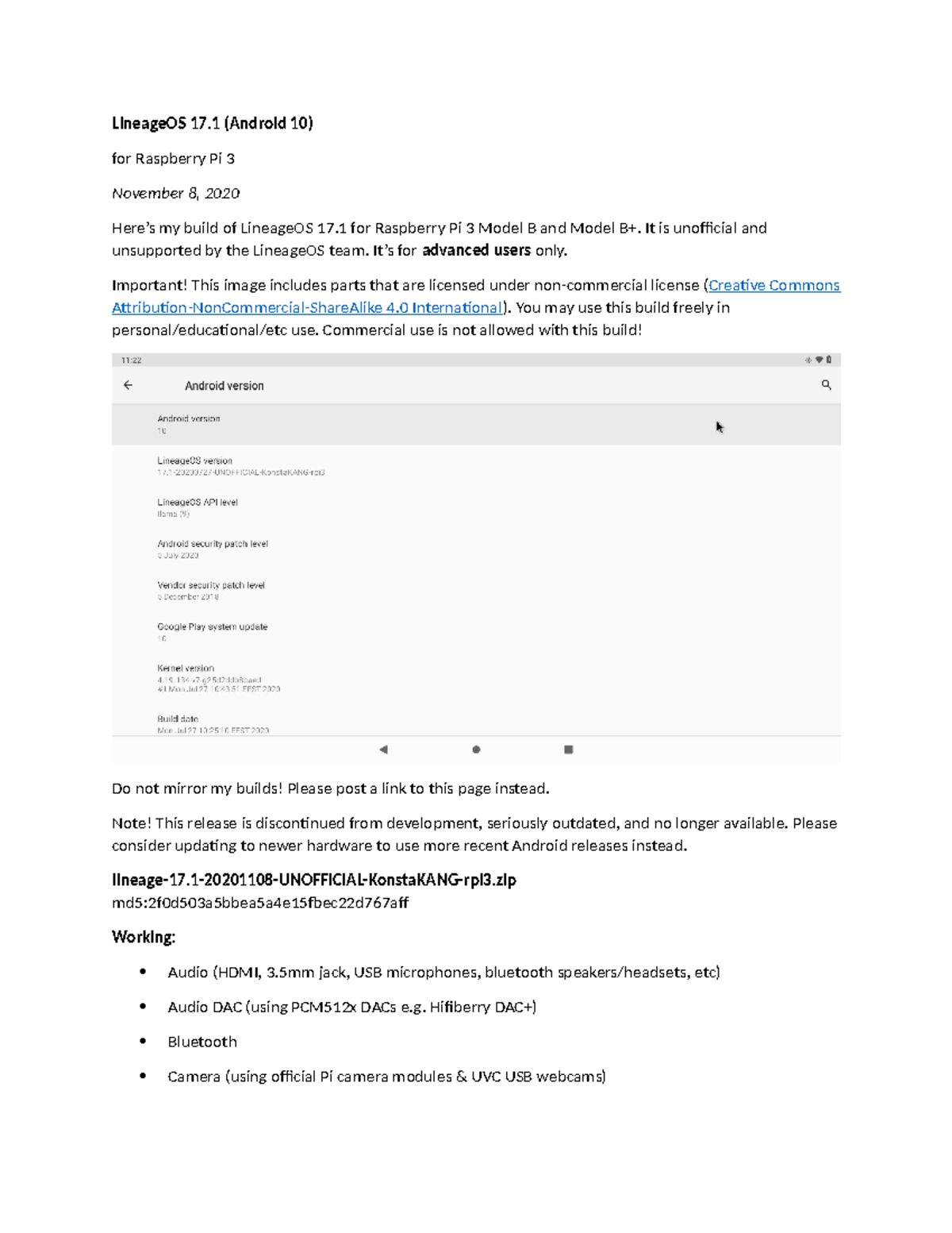 LineageOS 17.1 (Android 10) for Raspberry Pi 3: Build Guide & FAQs ...