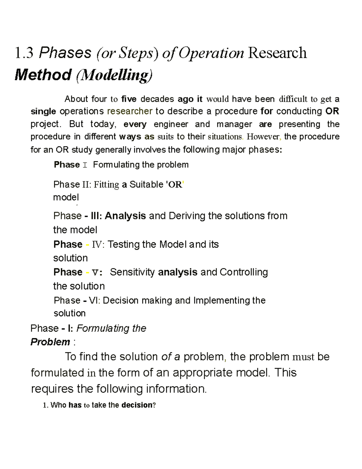 Processing Operations In Research Methodology