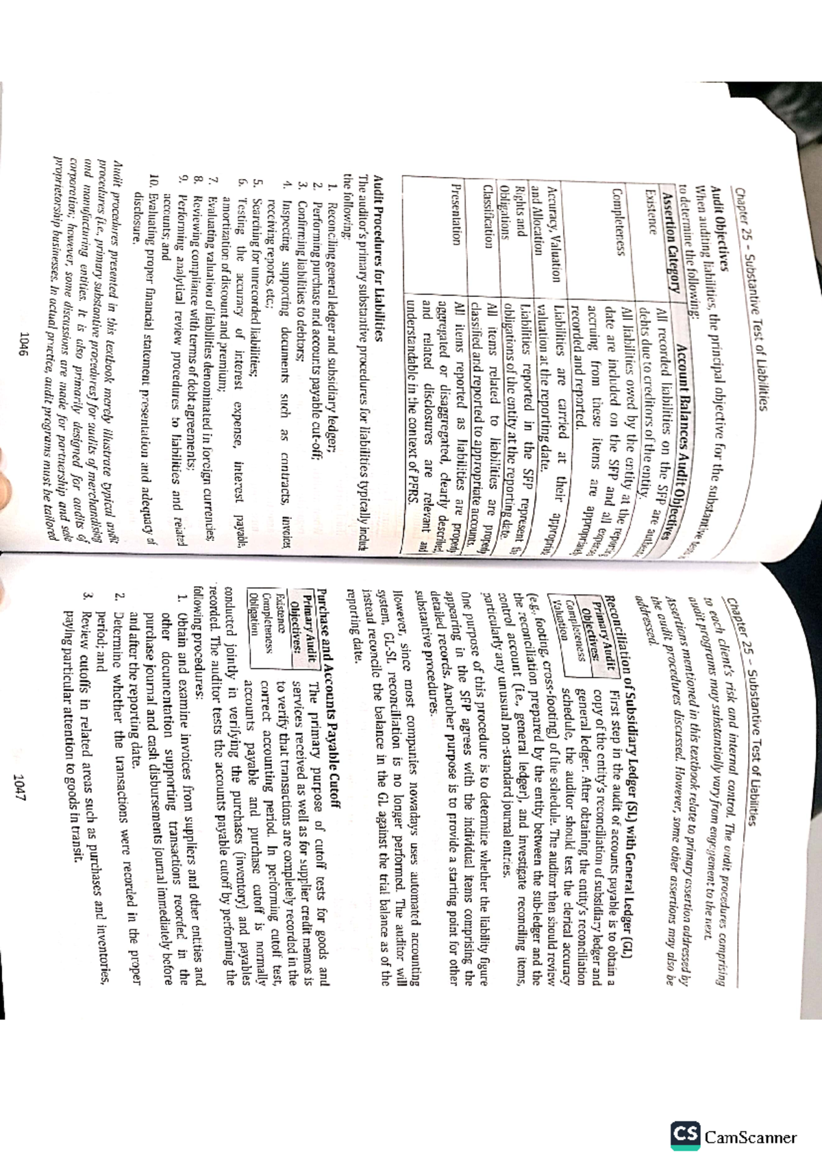 Liabilities - Notes - Substantive Test of Liabilities 25 Chapter ...